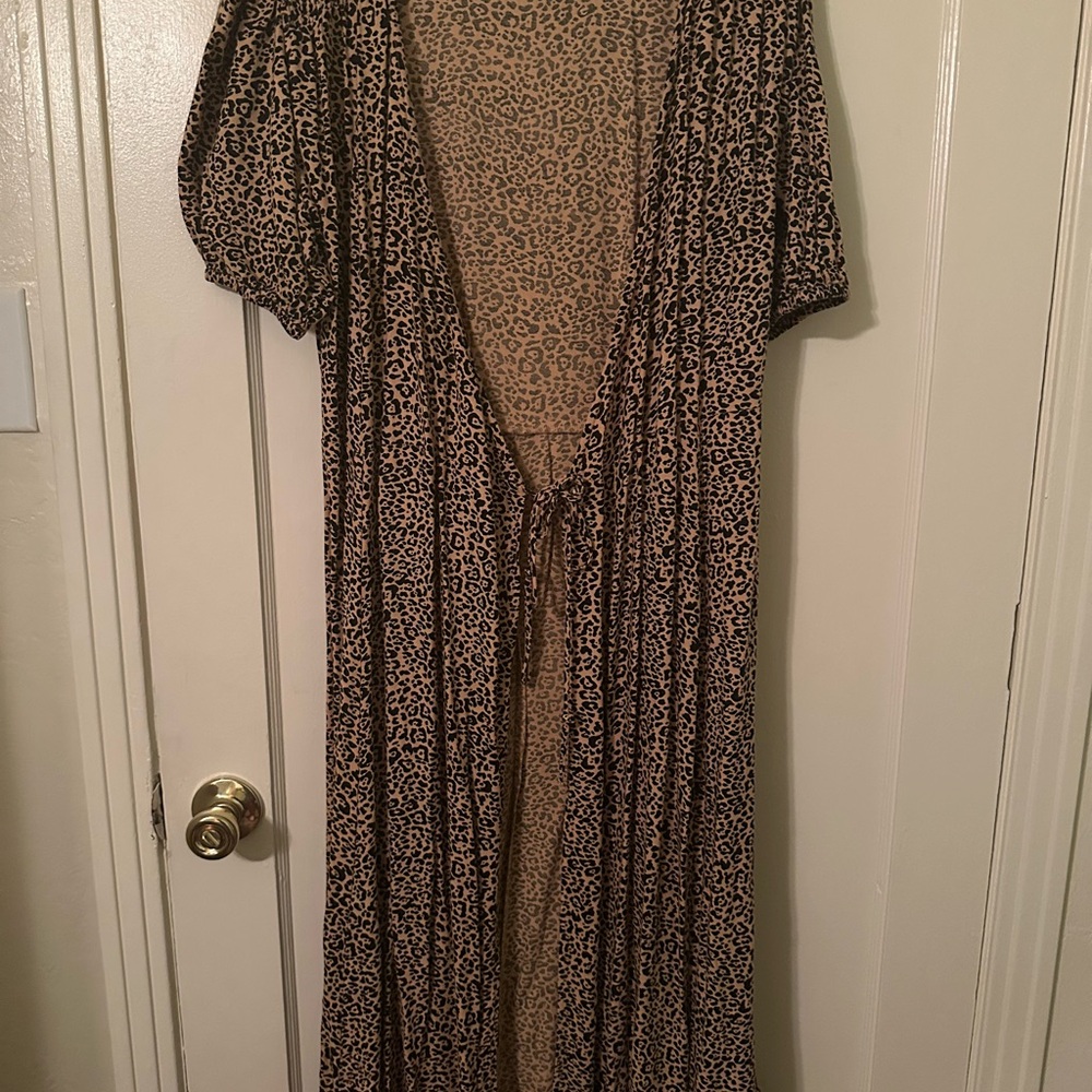 Leopard Print Kimono Cardigan